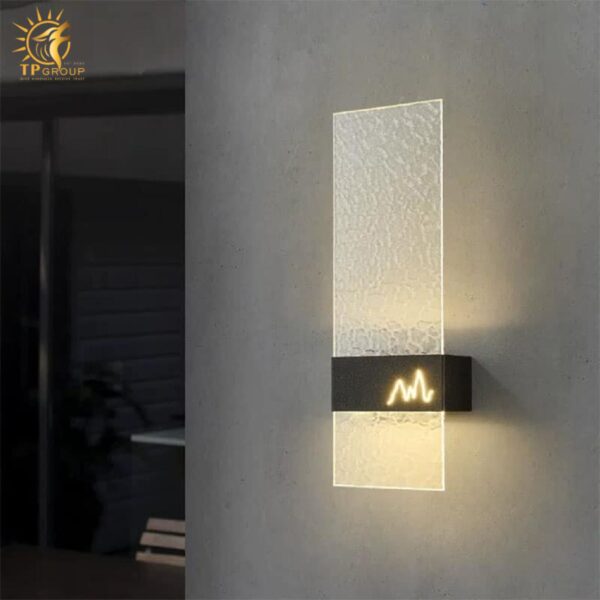 Đèn gắn tường decor pha lê trong suốt MT9113 - Hình ảnh 2