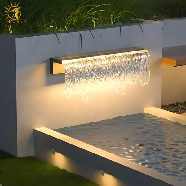 Đèn thác nước trang trí cảnh quan sân vườn B1149F