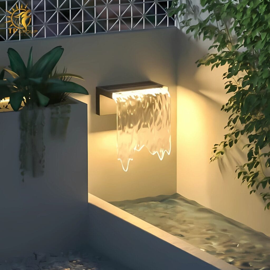 Den thac nuoc trang tri canh quan san vuon B1149F 7