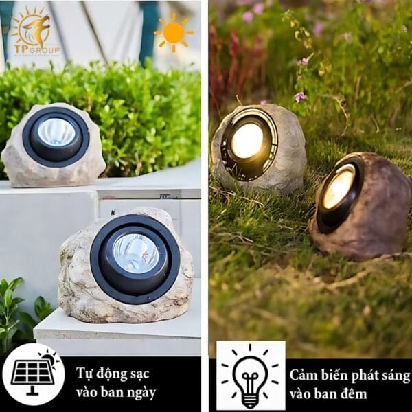 Đèn viên đá chiếu sáng cảnh quan sân vườn ZS2022 - Hình ảnh 14