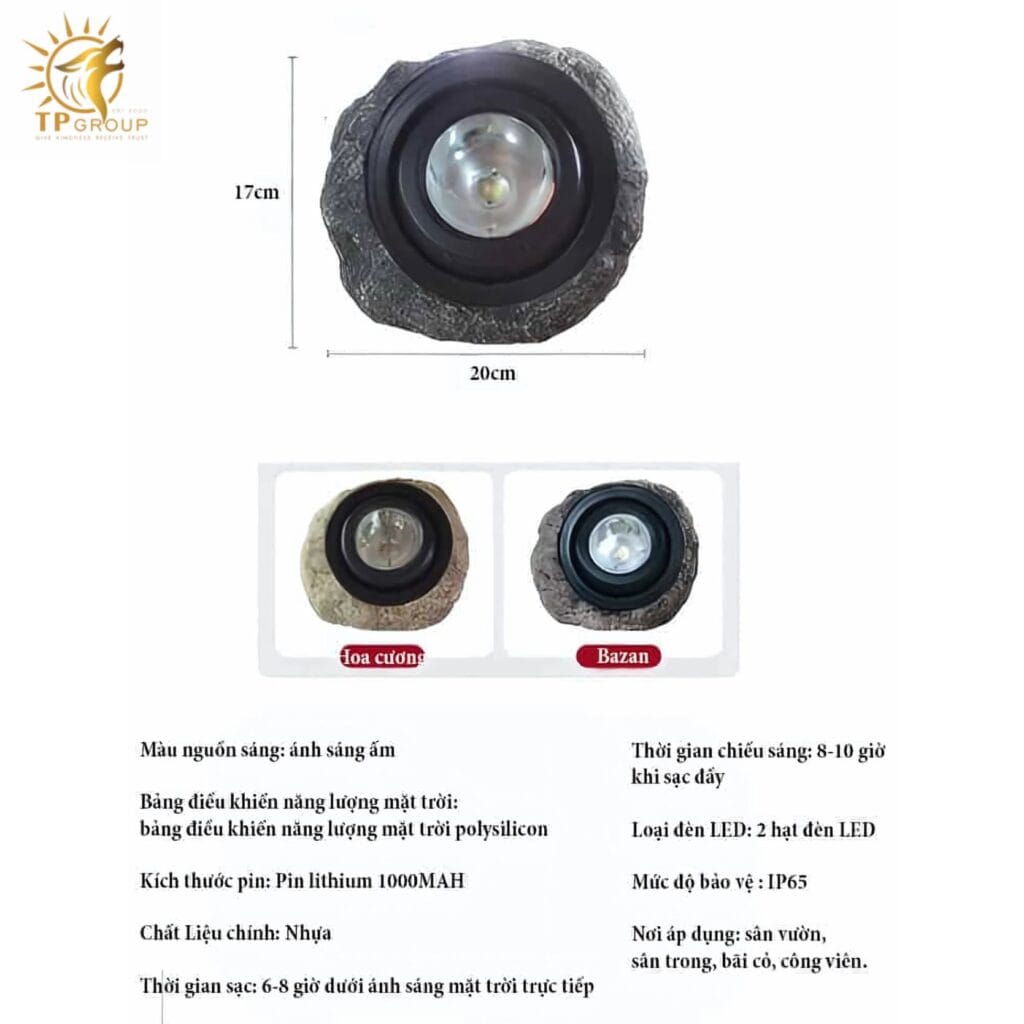 Đèn viên đá chiếu sáng cảnh quan sân vườn ZS2022
