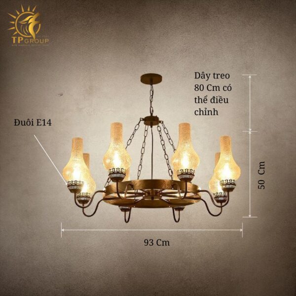 ĐÈN CHÙM CỔ ĐIỂN TP-DC001