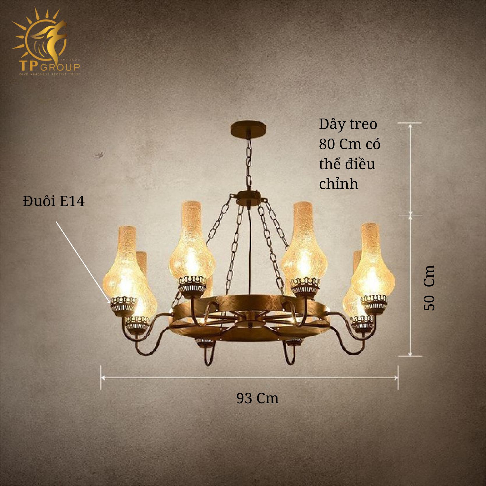 Đèn chùm cổ điển TP-DC001 12 ĐÈN CHÙM CỔ ĐIỂN TP-DC001