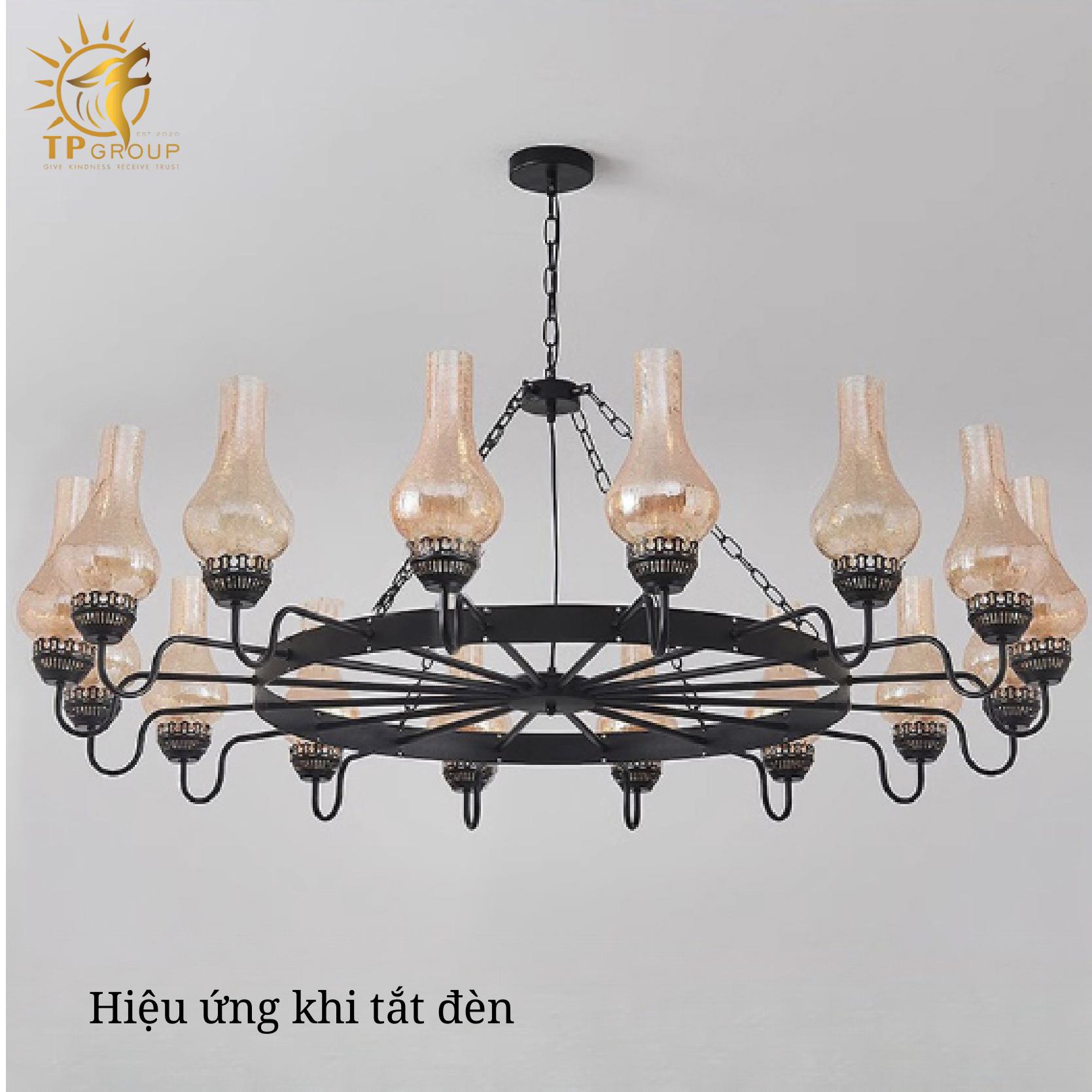 Đèn chùm cổ điển TP-DC001 15 ĐÈN CHÙM CỔ ĐIỂN TP-DC001
