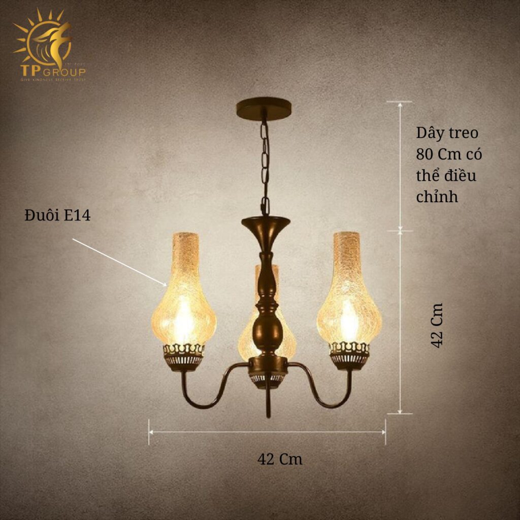 ĐÈN CHÙM CỔ ĐIỂN TP-DC001 