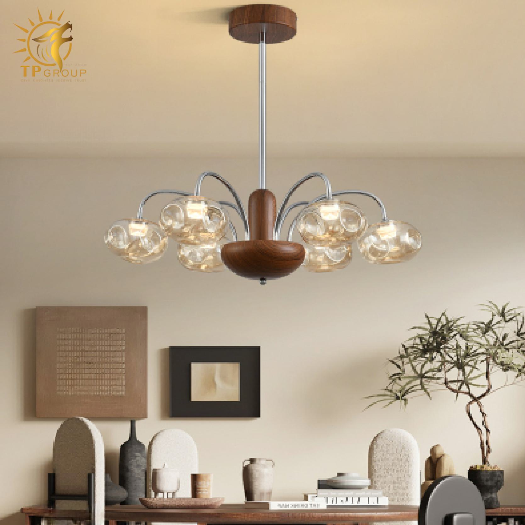 Đèn Chùm Cổ Điển Phong Cách Wabi-Sabi TP_DC002 4 Đèn Chùm Cổ Điển Phong Cách Wabi-Sabi TP_DC002