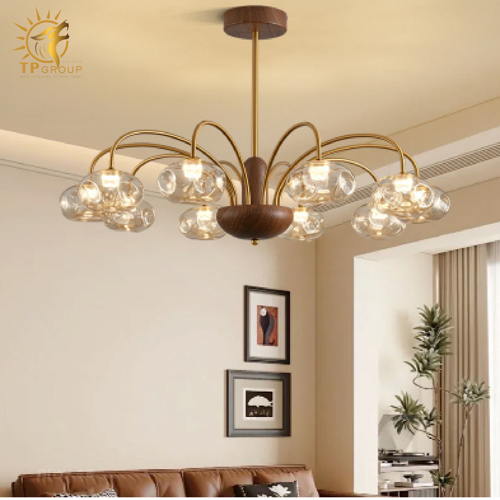 Đèn Chùm Cổ Điển Phong Cách Wabi-Sabi TP_DC002 2 Đèn Chùm Cổ Điển Phong Cách Wabi-Sabi TP_DC002