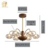 KÍCH THƯỚC60, 80, 100, 120 CmTHÂN ĐÈNKim loại sơn tĩnh điện, pha lê K9MÀU SẮC TrắngCÔNG SUẤTBóng 3wTÌNH TRẠNGMới 100%BẢO HÀNH12 thángTHƯƠNG HIỆUTP®