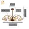 Đèn Chùm Cổ Điển Phong Cách Wabi-Sabi TP_DC002