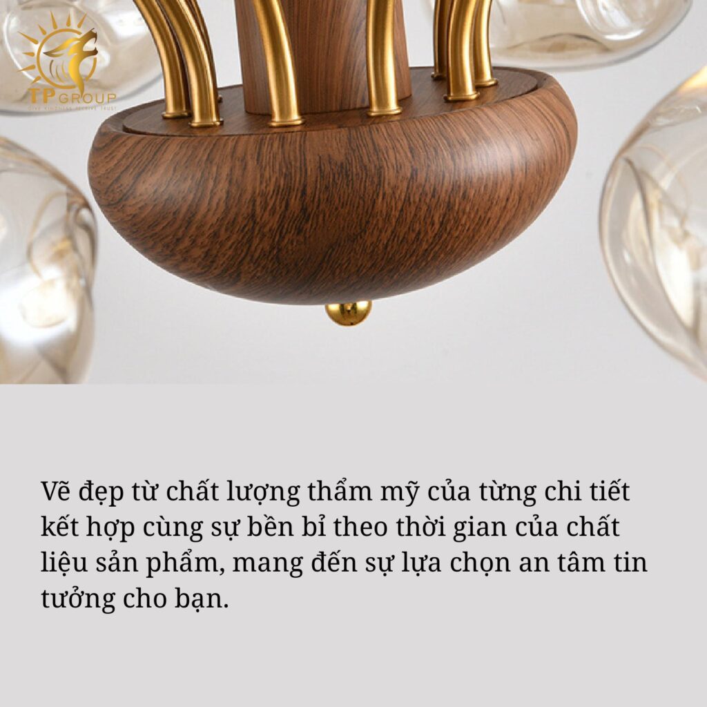 Đèn Chùm Cổ Điển Phong Cách Wabi-Sabi TP_DC002 