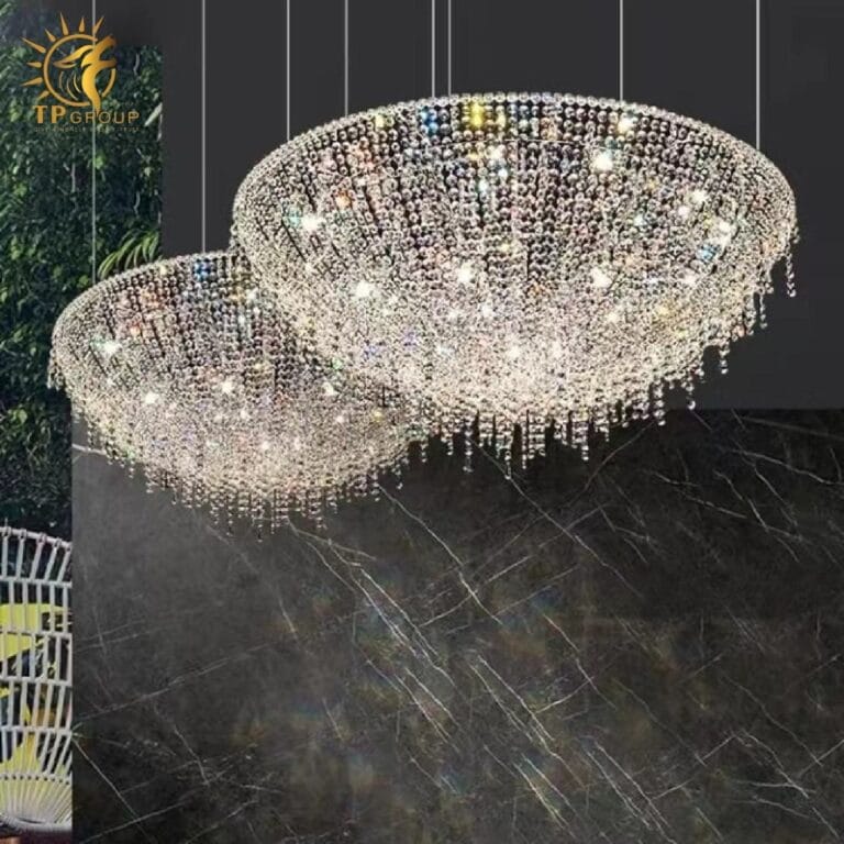 Đèn Chùm Pha Lê Thiết Kế Phong Cách Ý TP-DC001