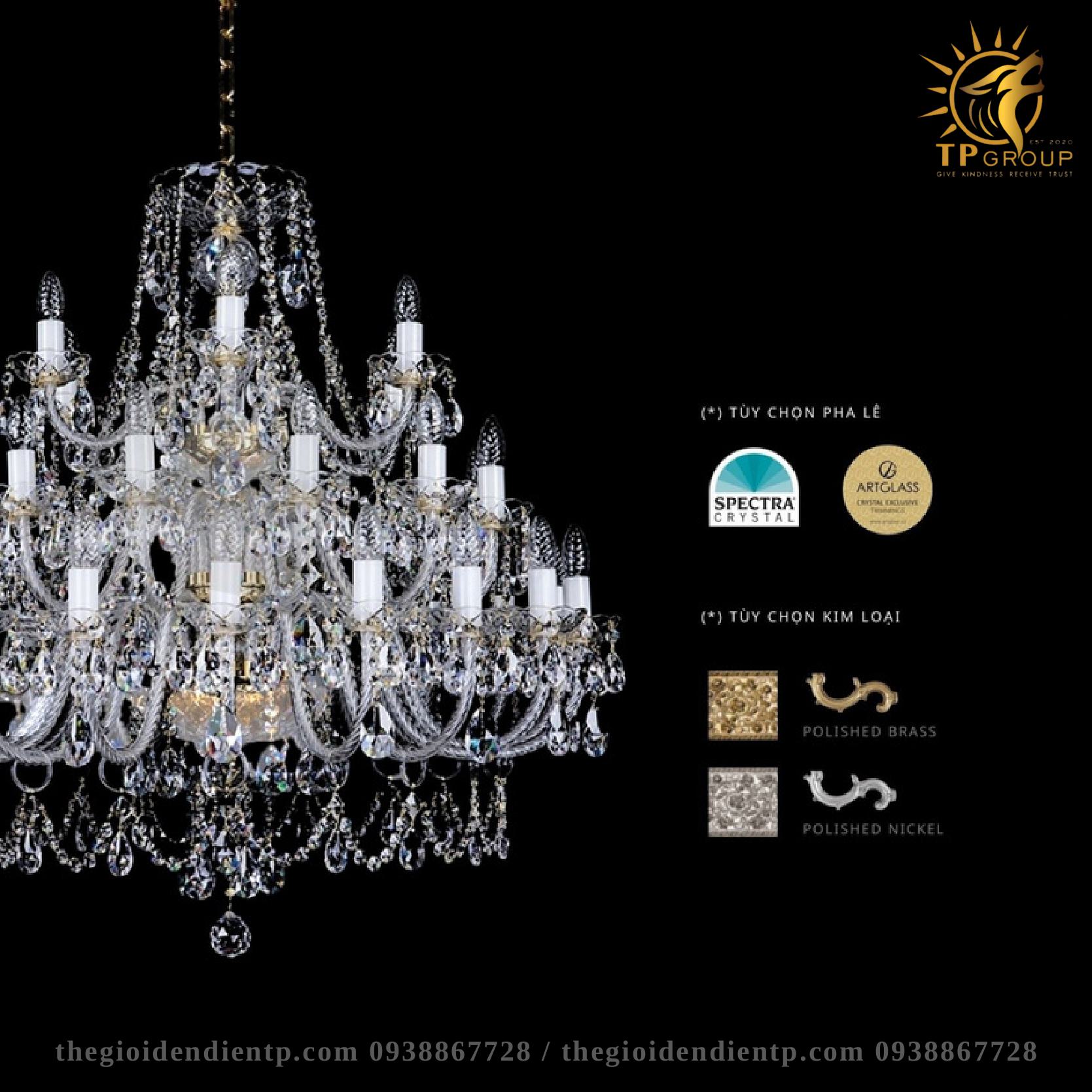 Đèn Gọng Pha Lê ANDREA XXXVI 5 Đèn Gọng Pha Lê ANDREA XXXVI