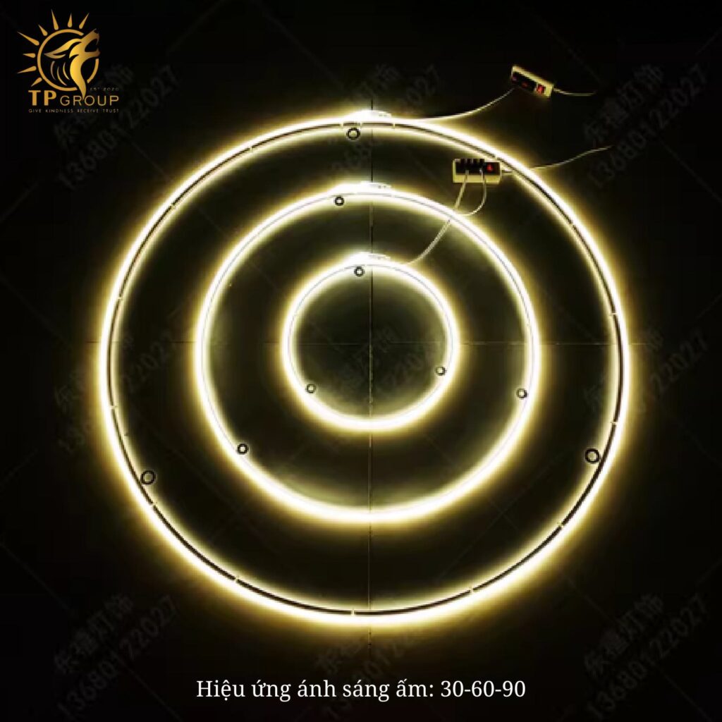 Đèn LED Treo Cây Đèn Vòng Ước Nguyện Chống Nước Ngoài Trời TP-DT52