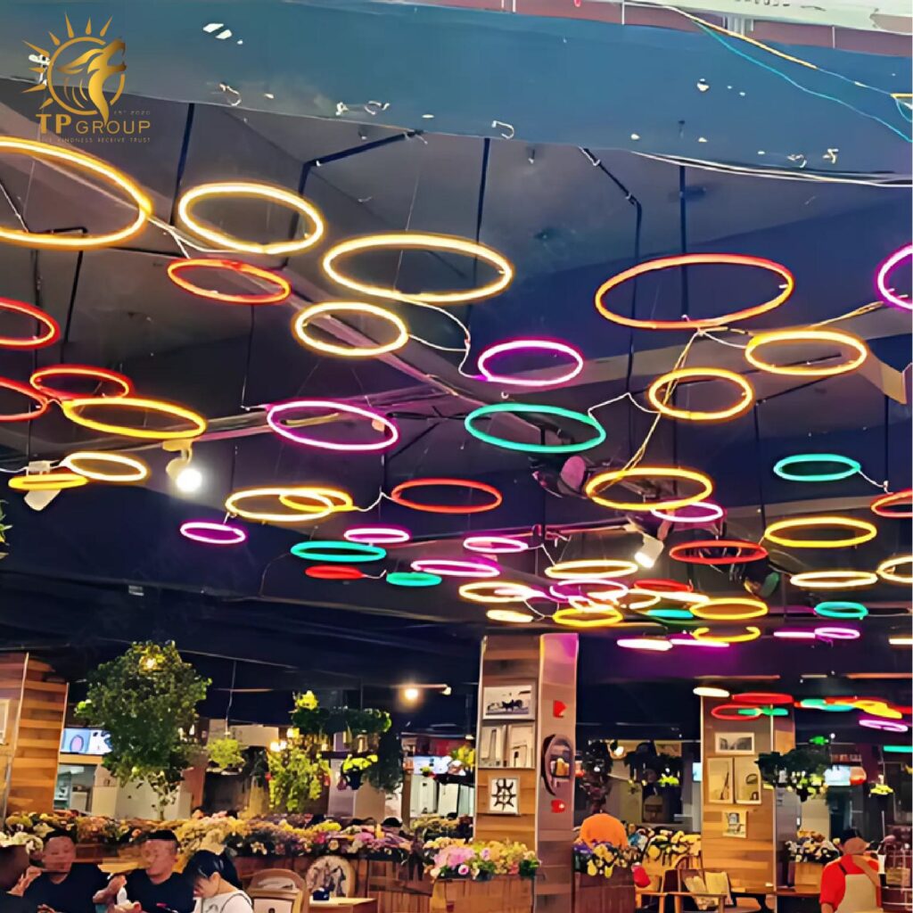 Đèn LED Treo Cây Đèn Vòng Ước Nguyện Chống Nước Ngoài Trời TP-DT52