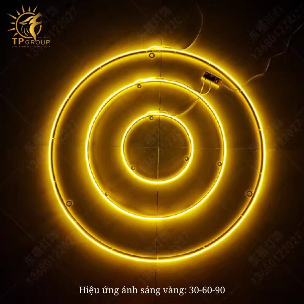 Đèn LED Treo Cây Đèn Vòng Ước Nguyện Chống Nước Ngoài Trời TP-DT52