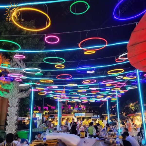 Đèn LED Treo Cây Đèn Vòng Ước Nguyện Chống Nước Ngoài Trời TP-DT52