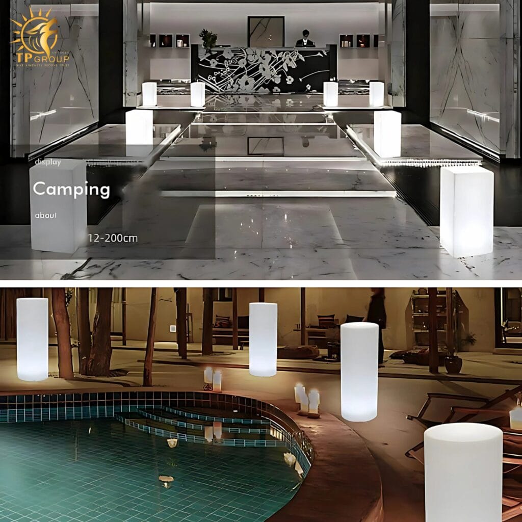 Đèn LED trụ trang trí sân vườn hội nghị AST176