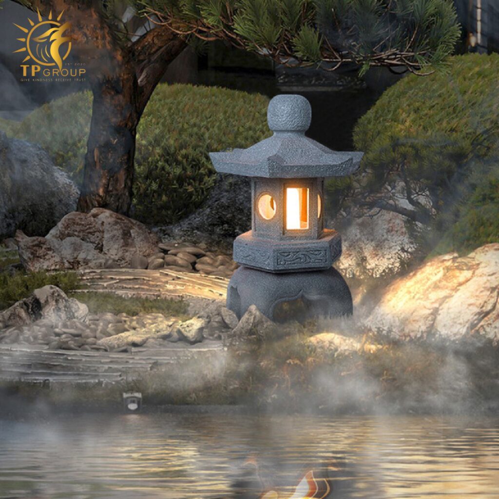 Đèn Lồng Đá Ngoài Trời Sân Vườn Năng Lượng Mặt trời TPNLMT001 10 Đèn Lồng Đá Ngoài Trời Sân Vườn Năng Lượng Mặt trời TPNLMT001