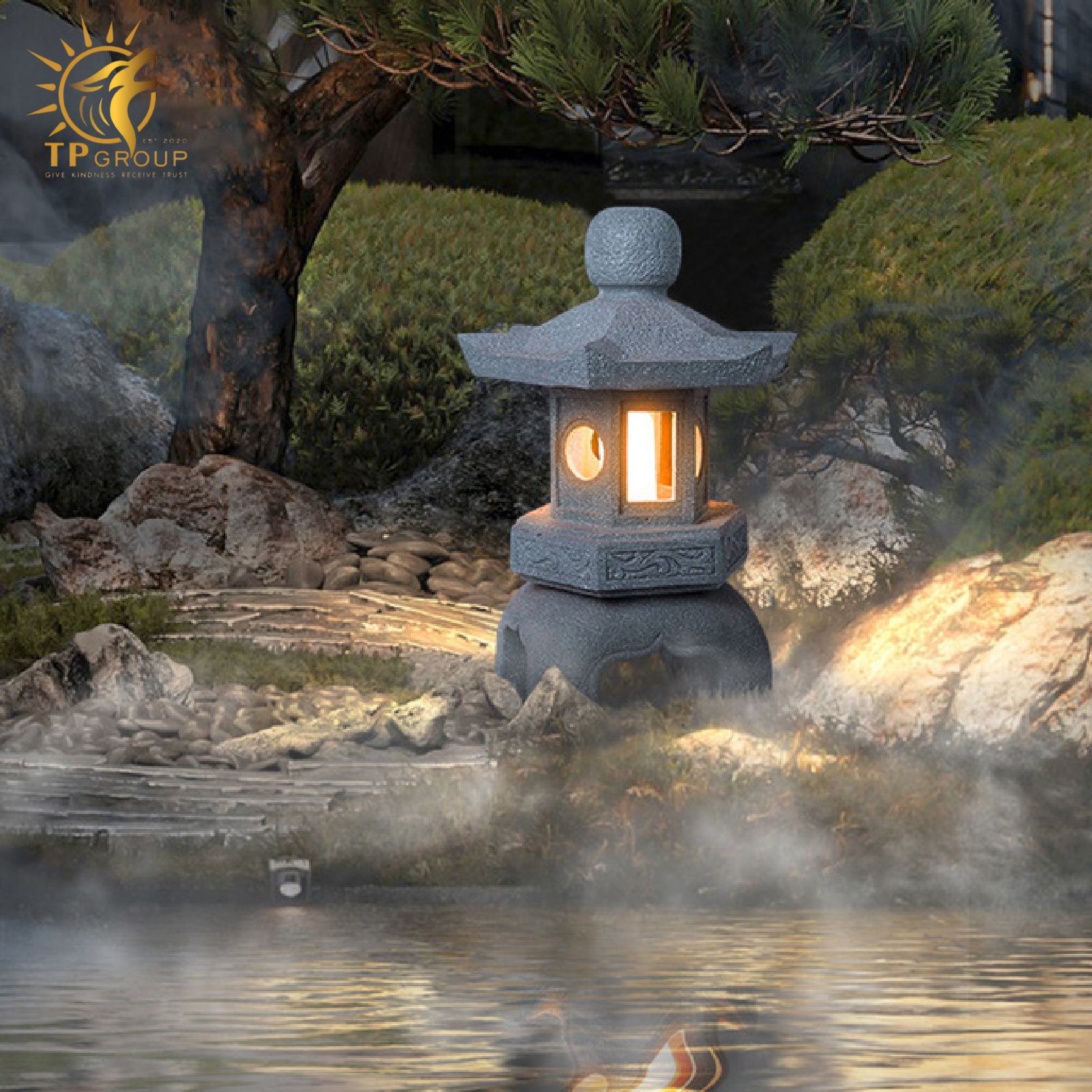 Đèn Lồng Đá Ngoài Trời Sân Vườn Năng Lượng Mặt trời TPNLMT001 2 Đèn Lồng Đá Ngoài Trời Sân Vườn Năng Lượng Mặt trời TPNLMT001