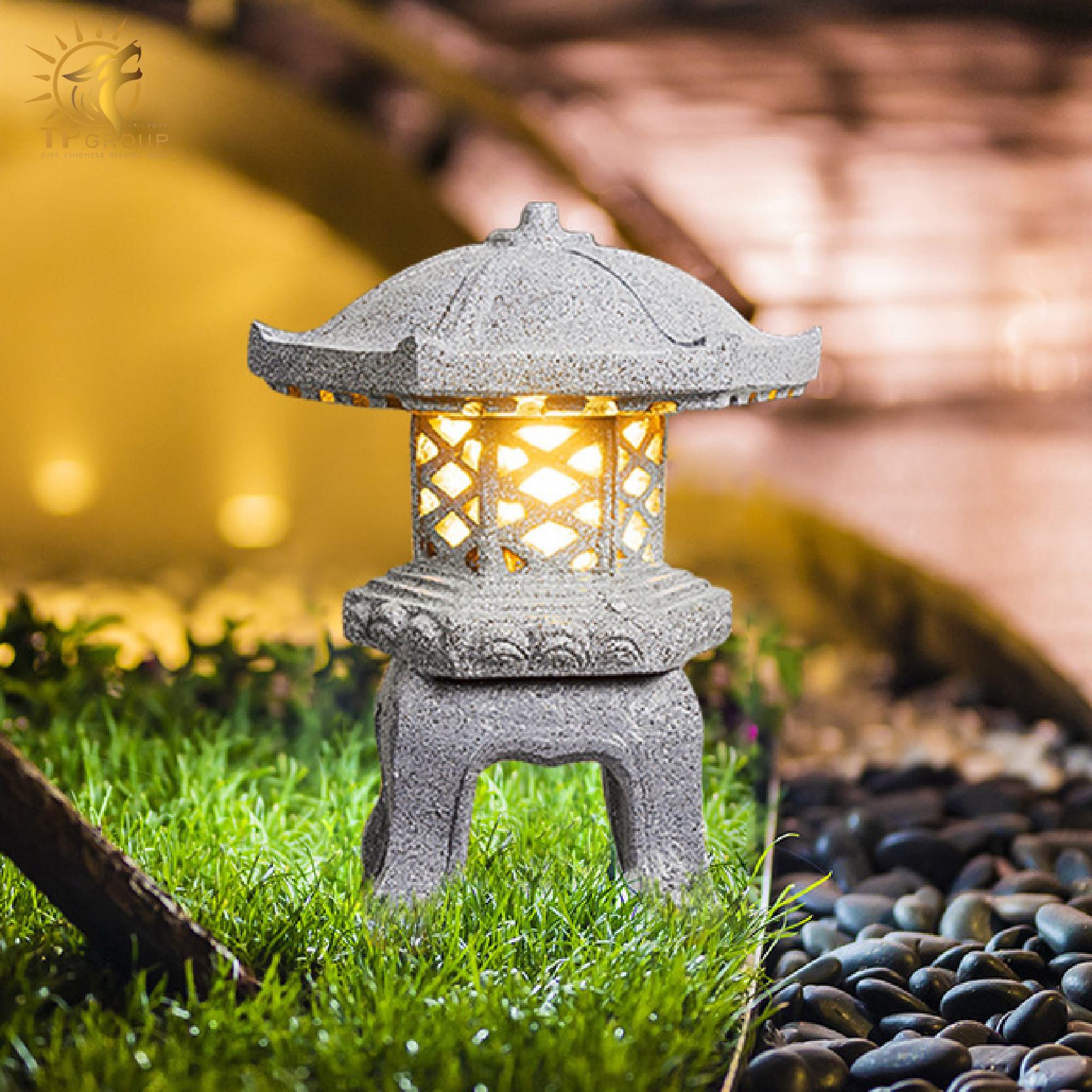 Đèn Lồng Đá Ngoài Trời Sân Vườn Năng Lượng Mặt trời TPNLMT001 3 Đèn Lồng Đá Ngoài Trời Sân Vườn Năng Lượng Mặt trời TPNLMT001