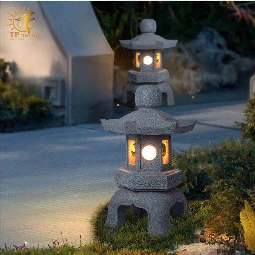 Đèn Lồng Đá Ngoài Trời Sân Vườn Năng Lượng Mặt trời TPNLMT001 12 Đèn Lồng Đá Ngoài Trời Sân Vườn Năng Lượng Mặt trời TPNLMT001