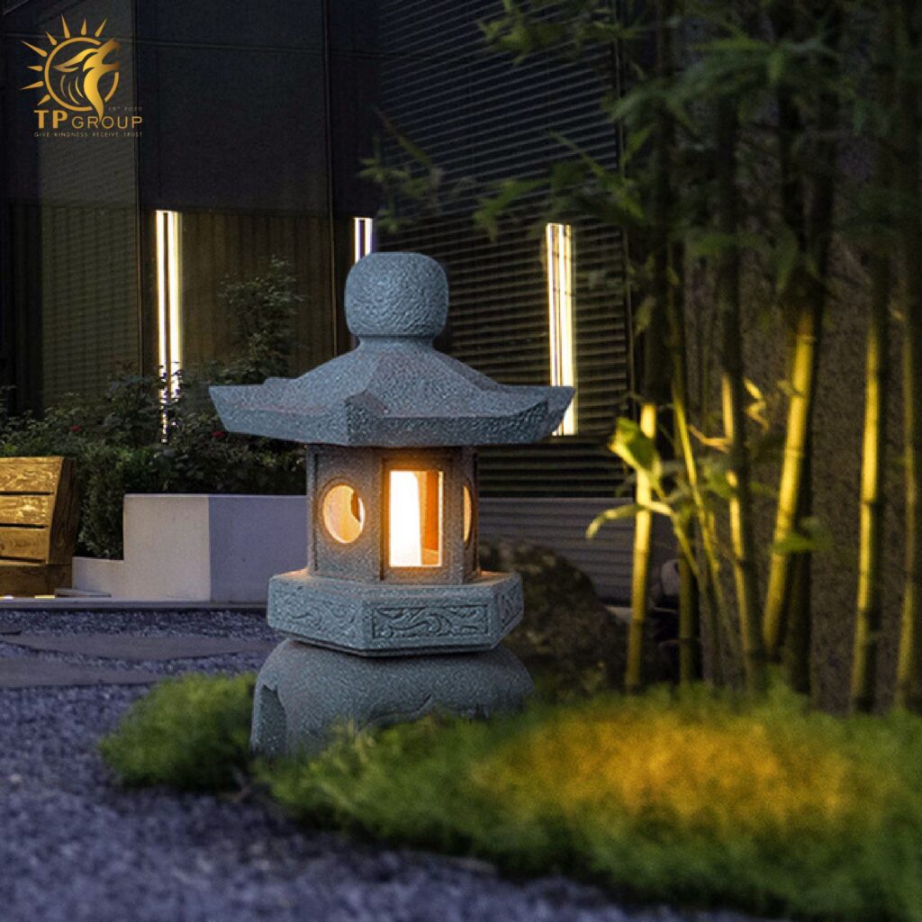 Đèn Lồng Đá Ngoài Trời Sân Vườn Năng Lượng Mặt trời TPNLMT001 14 Đèn Lồng Đá Ngoài Trời Sân Vườn Năng Lượng Mặt trời TPNLMT001