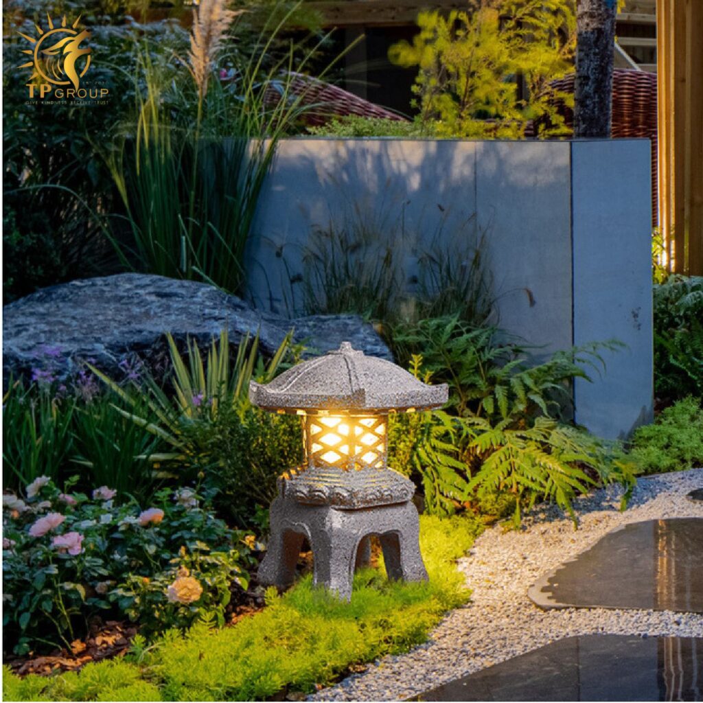 Đèn Lồng Đá Ngoài Trời Sân Vườn Năng Lượng Mặt trời TPNLMT001 15 Đèn Lồng Đá Ngoài Trời Sân Vườn Năng Lượng Mặt trời TPNLMT001