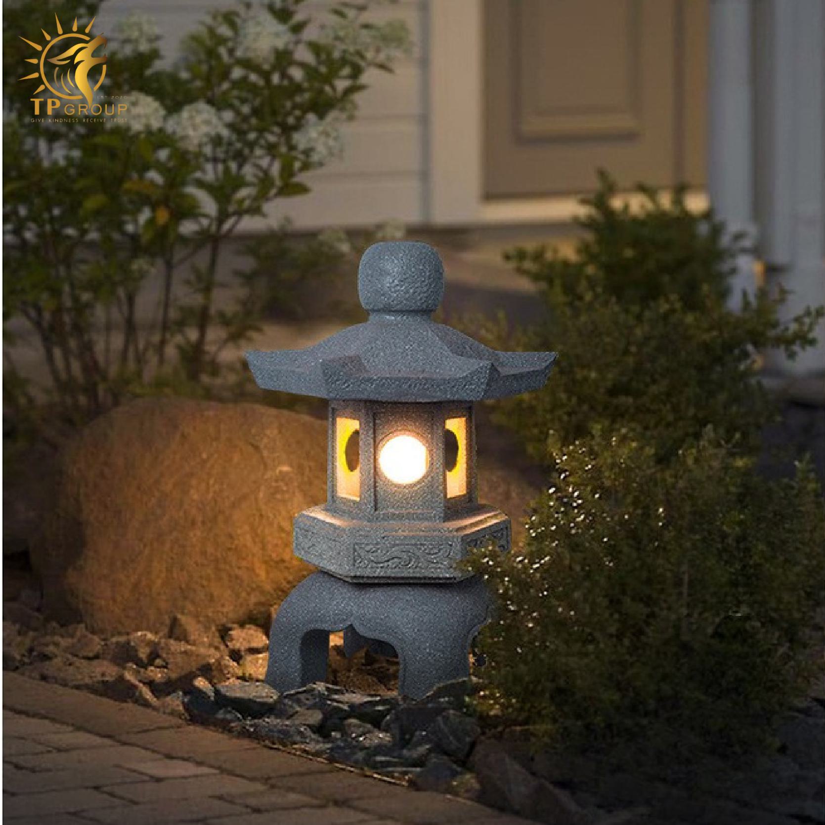 Đèn Lồng Đá Ngoài Trời Sân Vườn Năng Lượng Mặt trời TPNLMT001 8 Đèn Lồng Đá Ngoài Trời Sân Vườn Năng Lượng Mặt trời TPNLMT001