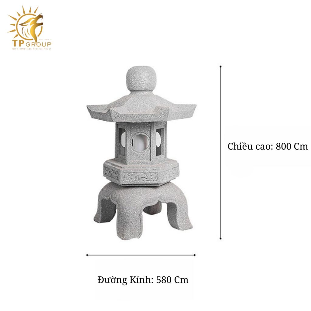 Đèn Lồng Đá Ngoài Trời Sân Vườn Năng Lượng Mặt trời TPNLMT001 17 Đèn Lồng Đá Ngoài Trời Sân Vườn Năng Lượng Mặt trời TPNLMT001