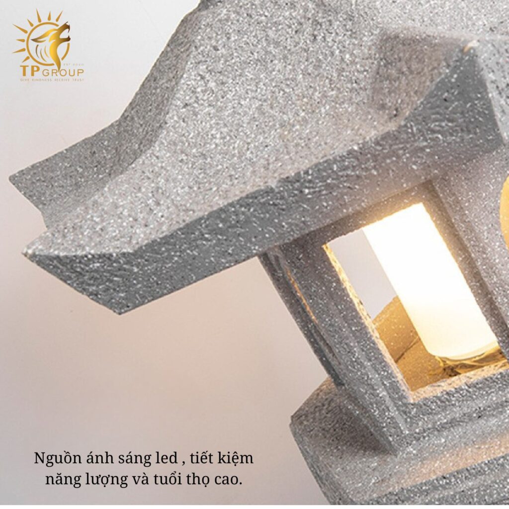Đèn Lồng Đá Ngoài Trời Sân Vườn Năng Lượng Mặt trời TPNLMT001 18 Đèn Lồng Đá Ngoài Trời Sân Vườn Năng Lượng Mặt trời TPNLMT001