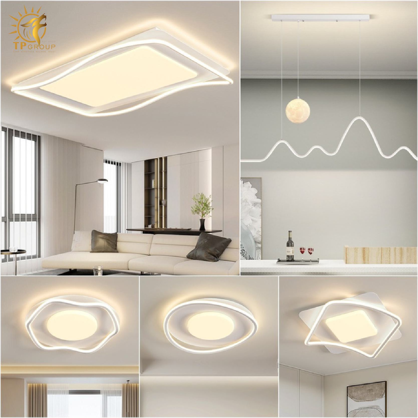 Đèn Ốp Trần Nhiều Hình Dáng Phong Cách Hiện Đại TP-DT519 (đặt hàng từ 10- 15 ngày)