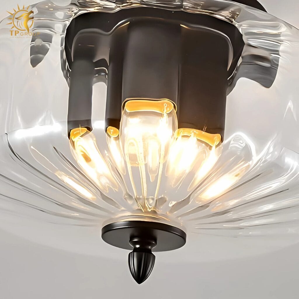 Den chum thuy tinh trang tri sanh biet thu LGA154 6