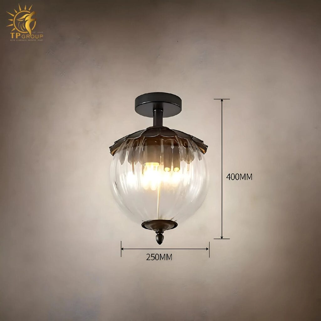 Den chum thuy tinh trang tri sanh biet thu LGA154 7