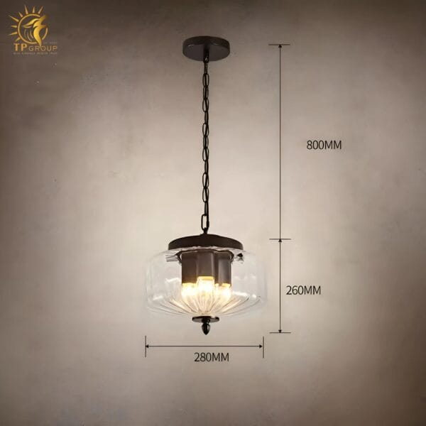 Đèn chùm thủy tinh trang trí sảnh biệt thự LGA154