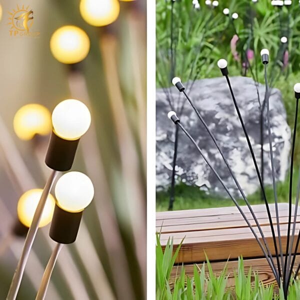 Đèn đom đóm trang trí sân vườn năng lượng mặt trời ZX9027 - Hình ảnh 5