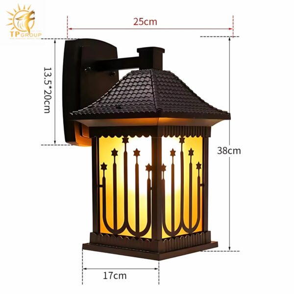 Đèn gắn tường ngoài trời decor ngôi sao độc đáo KL6762