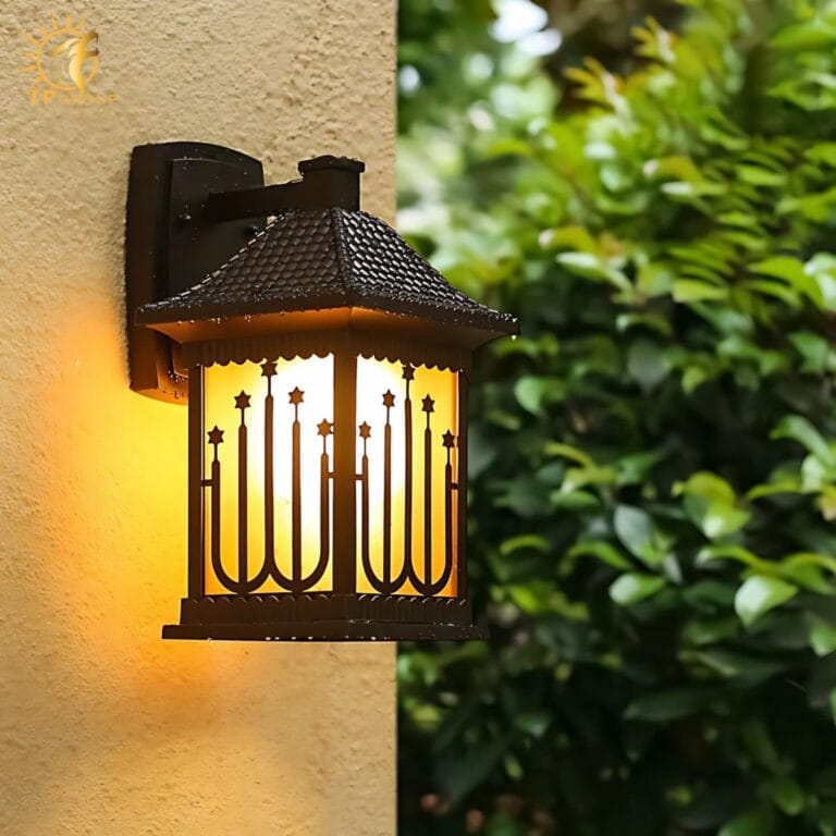 Đèn gắn tường ngoài trời decor ngôi sao độc đáo KL6762