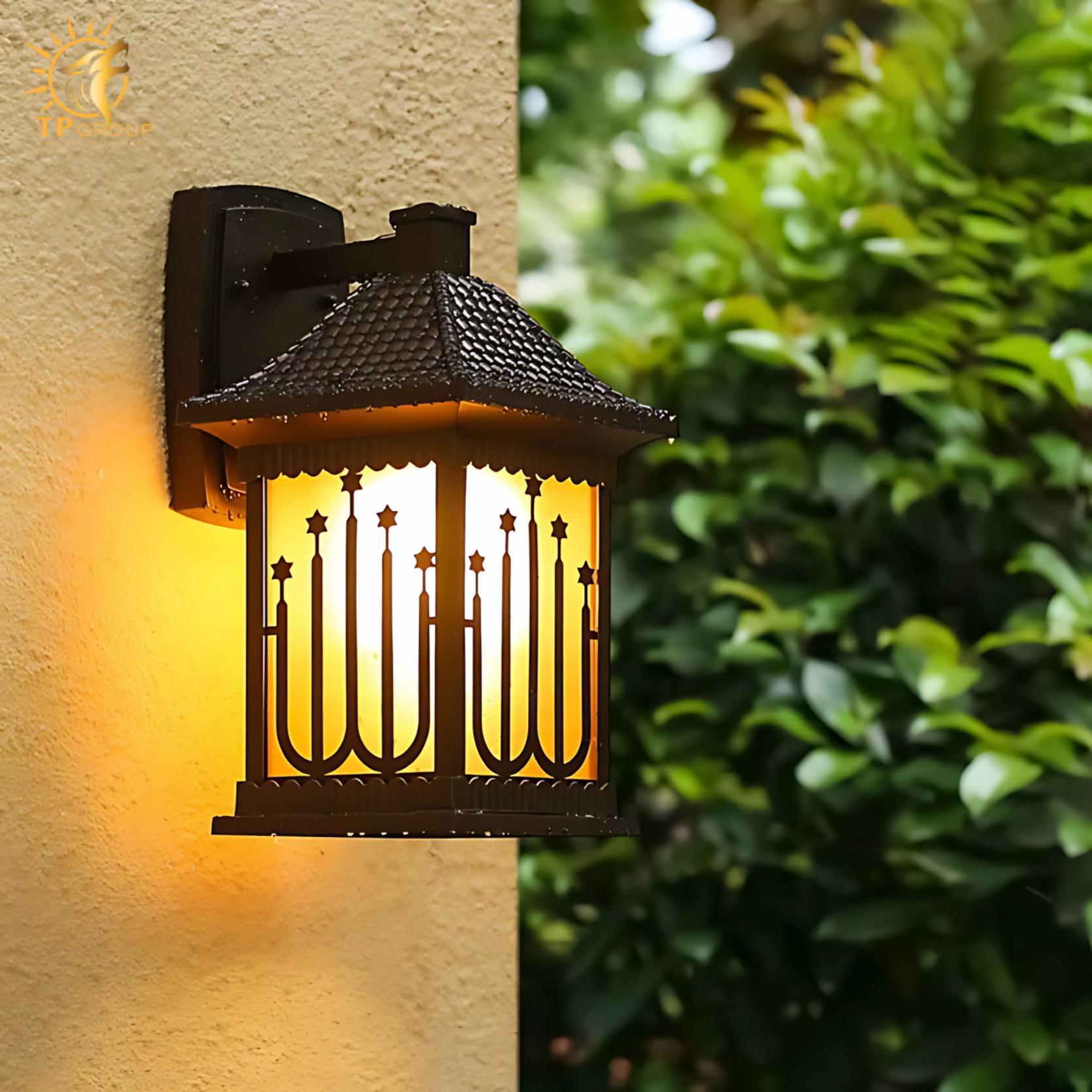 Đèn gắn tường ngoài trời decor ngôi sao độc đáo KL6762