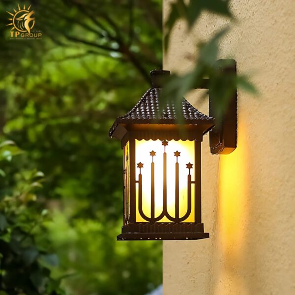 Đèn gắn tường ngoài trời decor ngôi sao độc đáo KL6762
