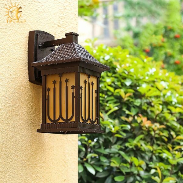 Đèn gắn tường ngoài trời decor ngôi sao độc đáo KL6762