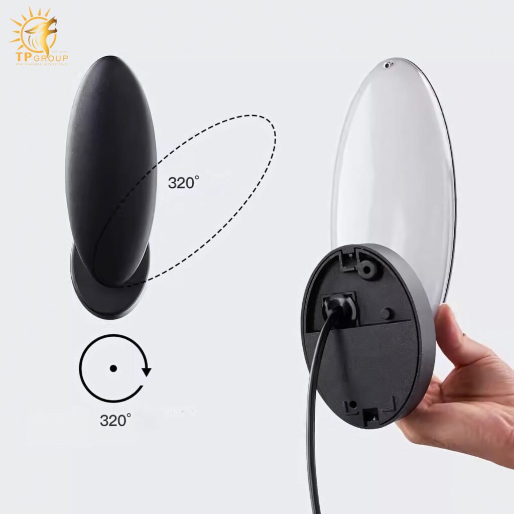 Đèn hắt tường hình Elip xoay 320 độ hiện đại AF3790 10 Đèn hắt tường hình Elip xoay 320 độ hiện đại AF3790