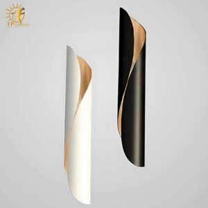 Đèn hắt tường phòng khách lá cuốn nghệ thuật MLU555