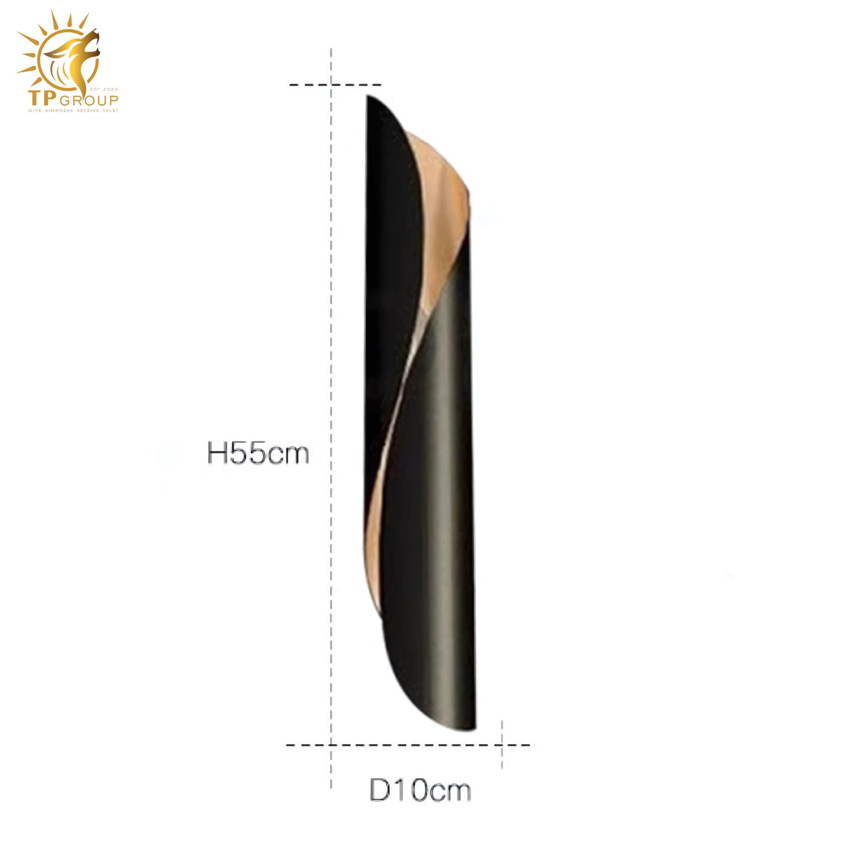 Đèn hắt tường phòng khách lá cuốn nghệ thuật MLU555 8 Đèn hắt tường phòng khách lá cuốn nghệ thuật MLU555