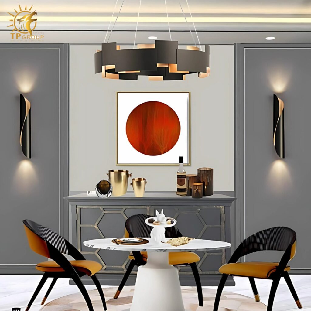 Đèn hắt tường phòng khách lá cuốn nghệ thuật MLU555 16 Đèn hắt tường phòng khách lá cuốn nghệ thuật MLU555