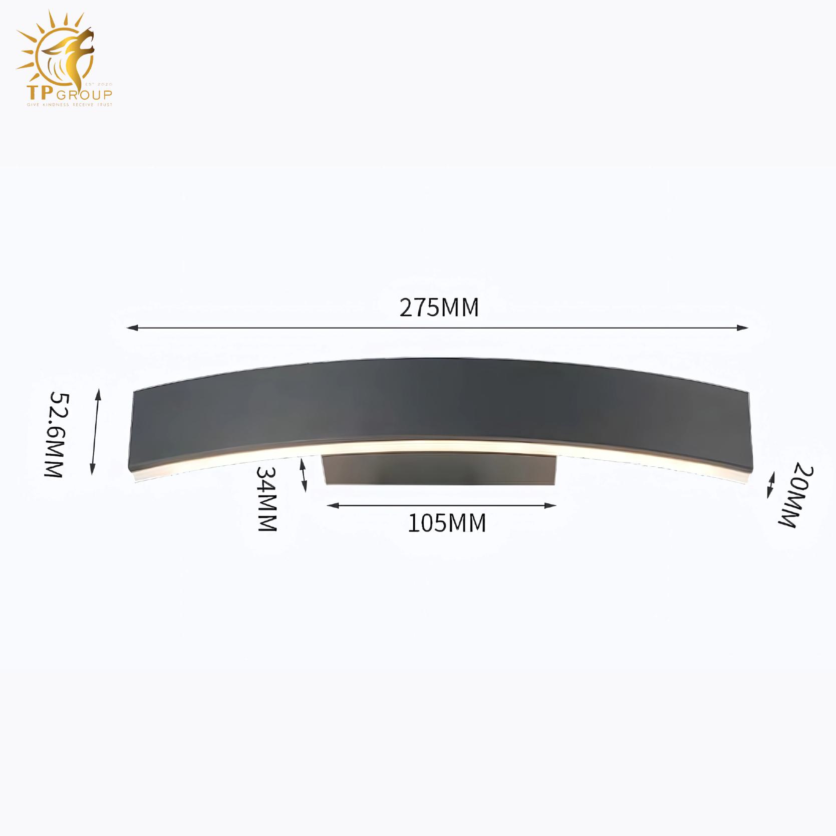 Đèn hắt tường vòng cung độc đáo DZ4951