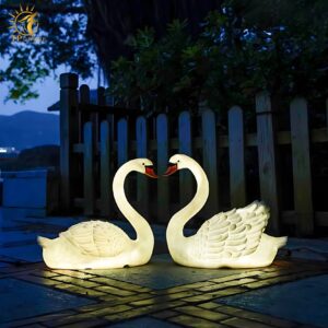 Đèn led mô hình thiên nga trang trí sân vườn FS6638