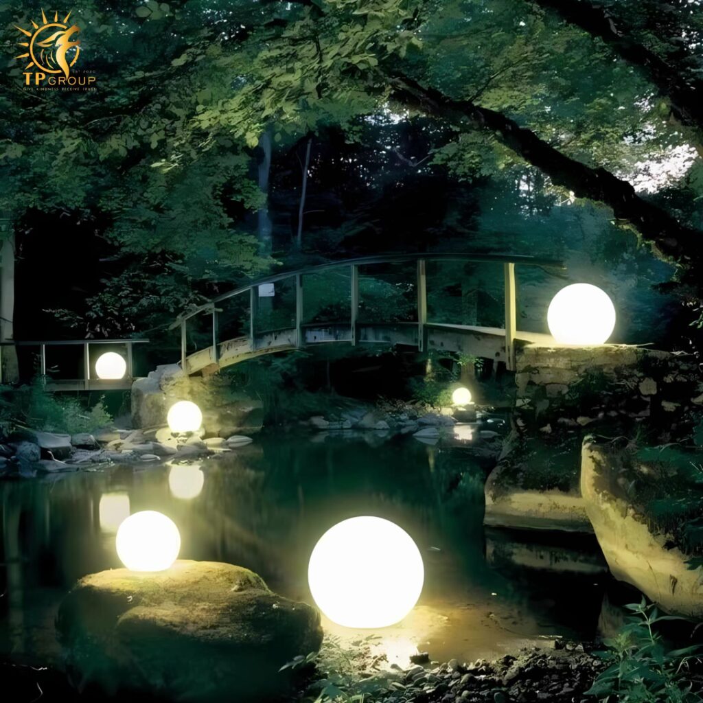 Đèn led tròn trang trí sân vườn chống nước MDR687 10 Đèn led tròn trang trí sân vườn chống nước MDR687