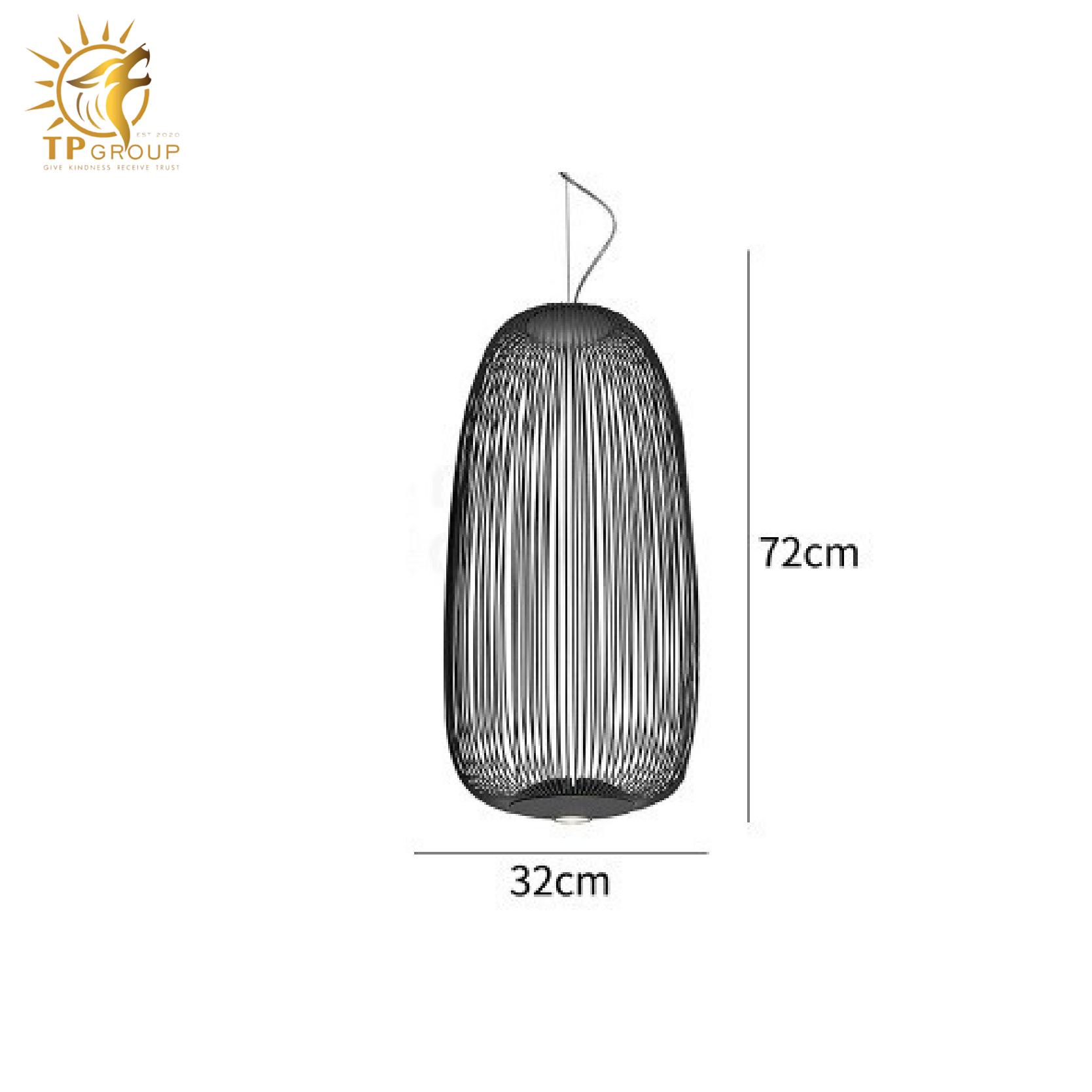 Đèn thả Dáng Lồng Chim Sáng Tạo, Hiện Đại Tối Giản TP-DT524 12 Đèn thả Dáng Lồng Chim Sáng Tạo, Hiện Đại Tối Giản TP-DT524