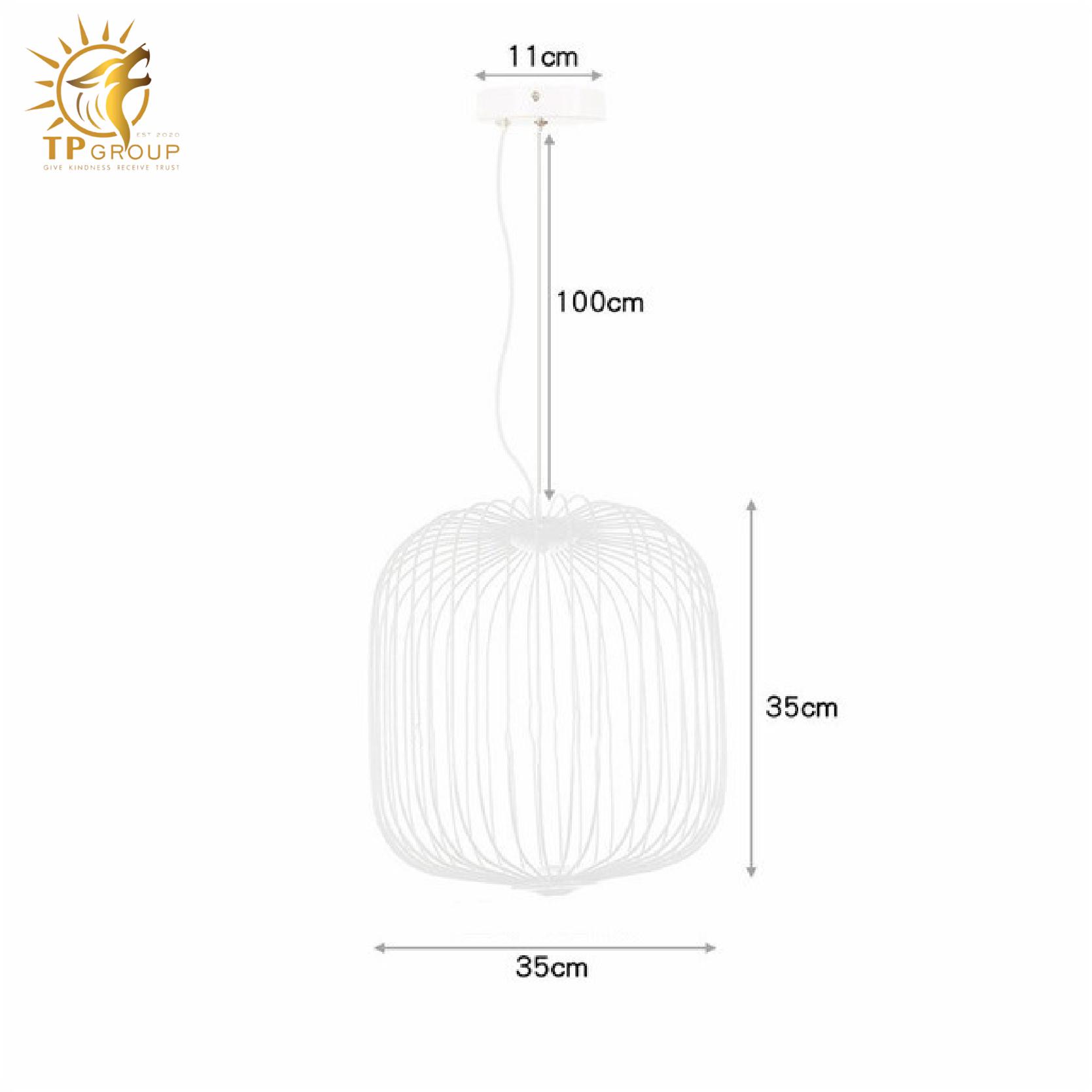 Đèn thả Dáng Lồng Chim Sáng Tạo, Hiện Đại Tối Giản TP-DT524 19 Đèn thả Dáng Lồng Chim Sáng Tạo, Hiện Đại Tối Giản TP-DT524