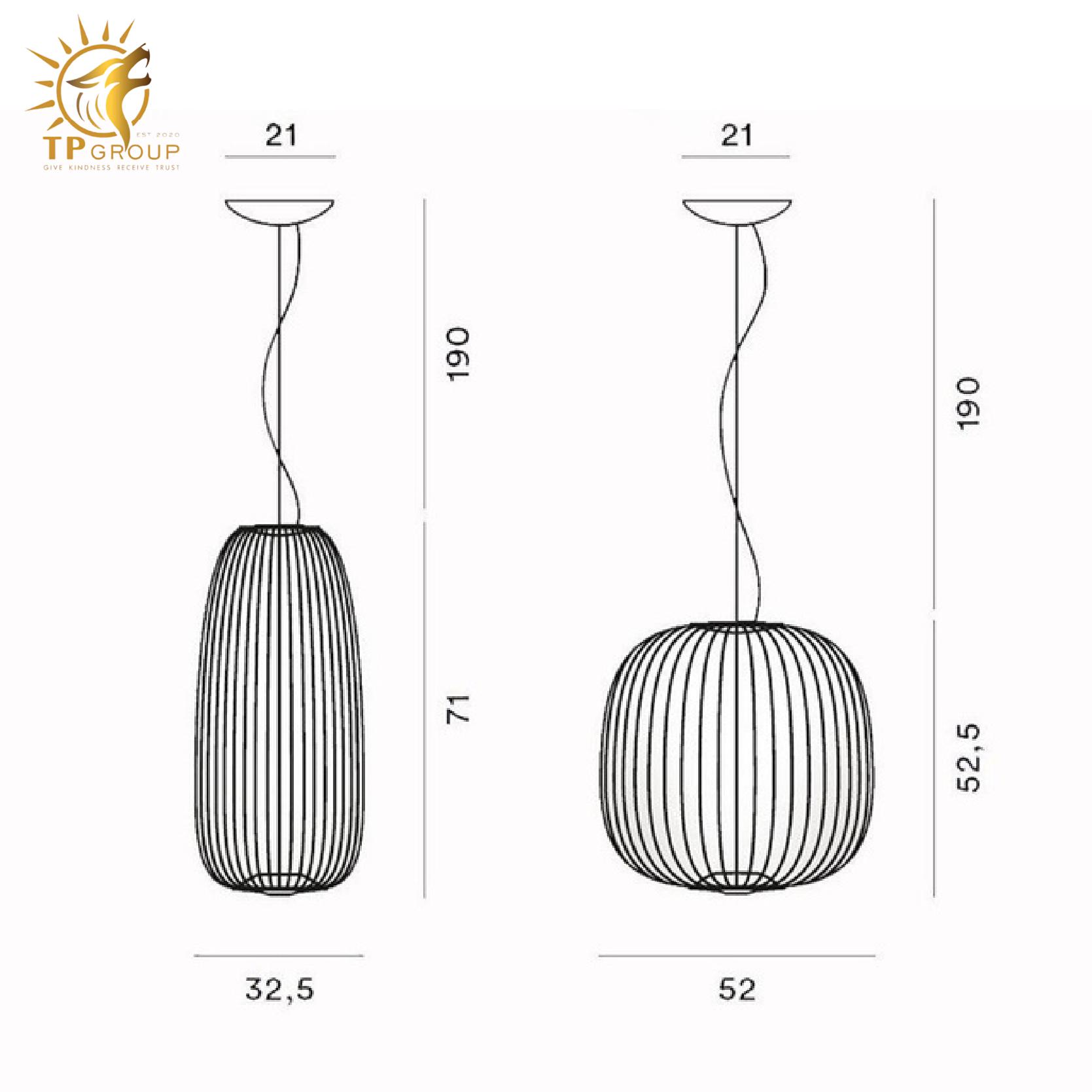 Đèn thả Dáng Lồng Chim Sáng Tạo, Hiện Đại Tối Giản TP-DT524 23 Đèn thả Dáng Lồng Chim Sáng Tạo, Hiện Đại Tối Giản TP-DT524